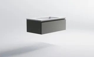 Тумба с раковиной Astra-Form Альфа 03060006ncss3502-y+04010008 90 см серо-бежевый матовый